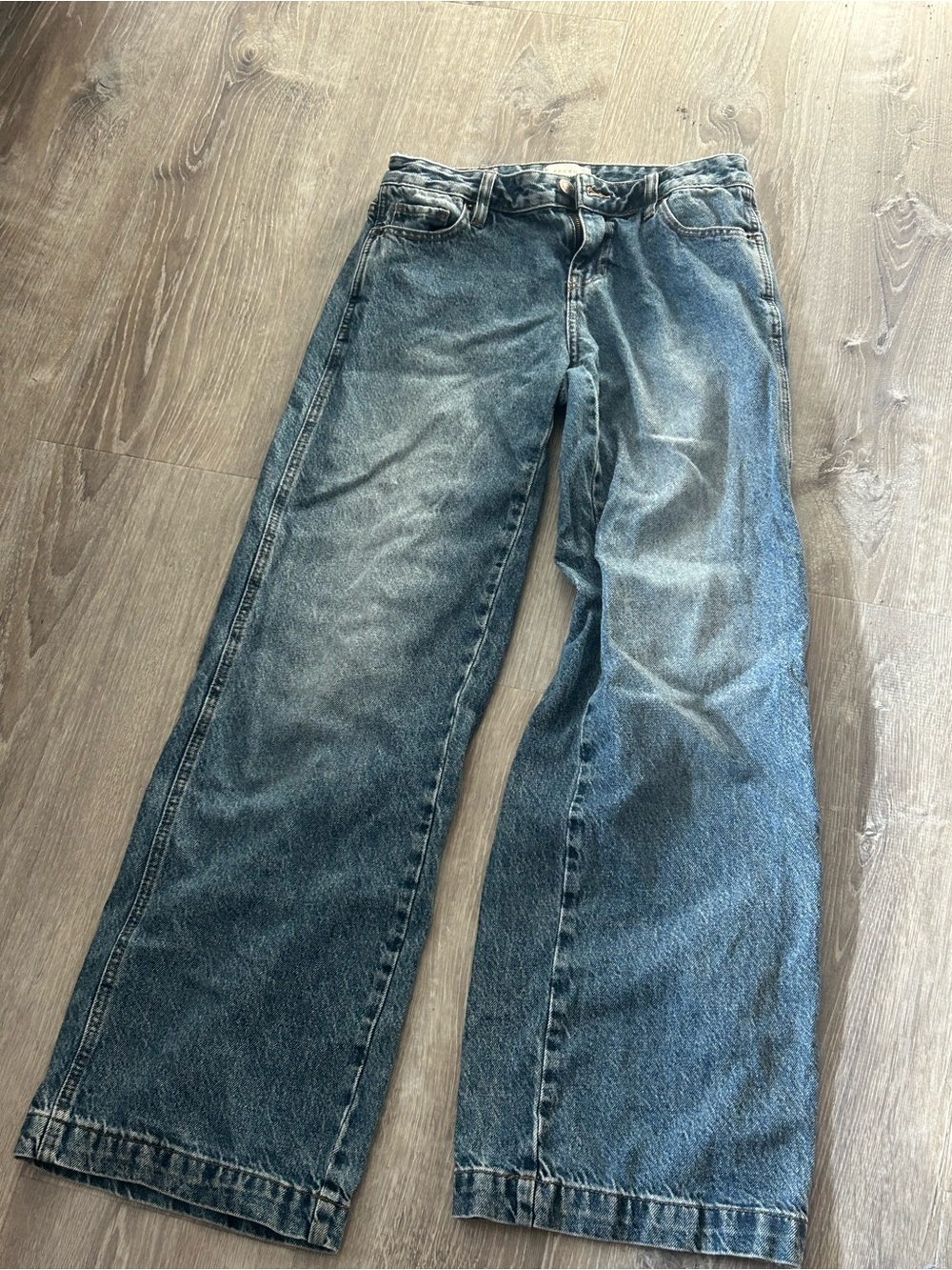 PacSun Women's Wide Leg Blue Jeans